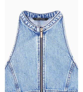 A|X Armani Exchange Robe en jean bleu