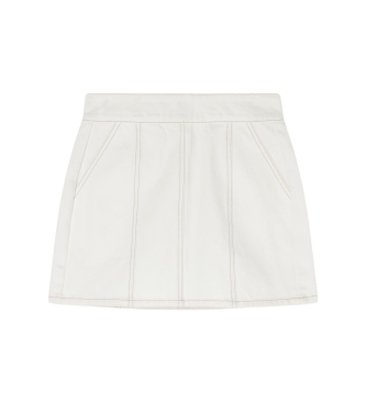 A|X Armani Exchange Hoog getailleerde rokwit