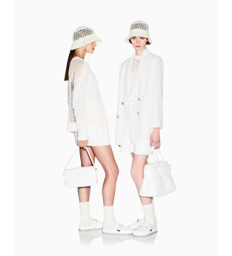 A|X Armani Exchange Hoog getailleerde rokwit