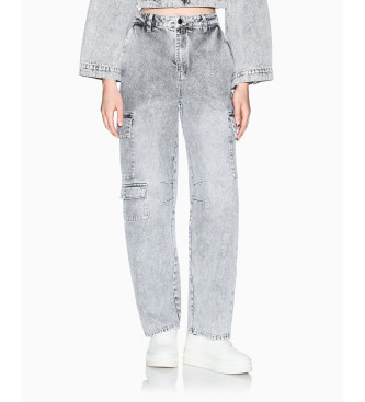 A|X Armani Exchange Cal�as de ganga cargo over-fit cinzentas