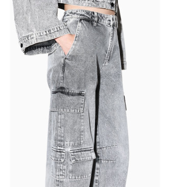 A|X Armani Exchange Cal�as de ganga cargo over-fit cinzentas