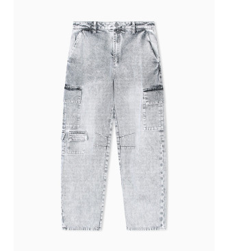 A|X Armani Exchange Cal�as de ganga cargo over-fit cinzentas