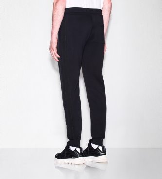 A|X Armani Exchange Calça de malha corte regular preta