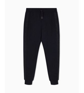 A|X Armani Exchange Calça de malha corte regular preta