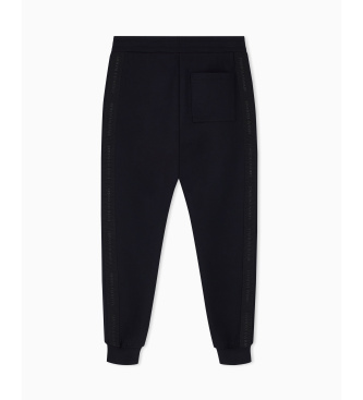 A|X Armani Exchange Calça de malha corte regular preta