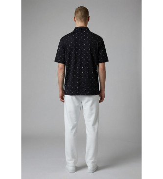 A|X Armani Exchange Navy print polo shirt
