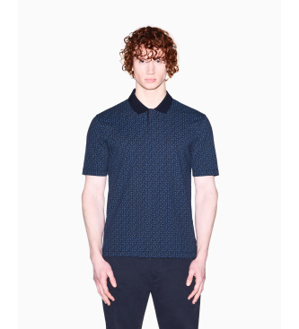 A|X Armani Exchange Polo Elástico marino