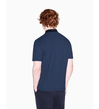 A|X Armani Exchange Polo Elástico marino