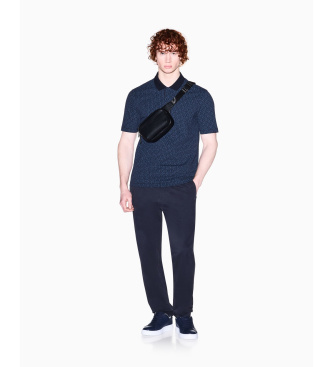 A|X Armani Exchange Polo Elástico marino