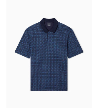 A|X Armani Exchange Polo Elástico marino