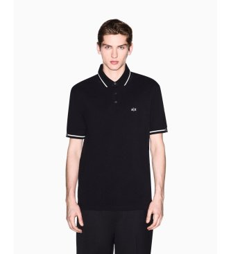 A|X Armani Exchange Polo raffin� noir