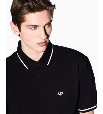 A|X Armani Exchange Polo raffin� noir