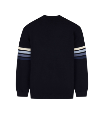 A|X Armani Exchange Navy striped knit sweater