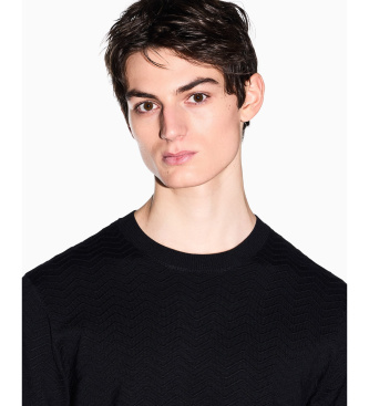 A|X Armani Exchange Technical navy jumper
