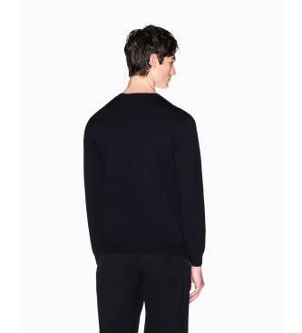 A|X Armani Exchange Technical navy jumper