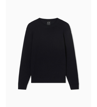 A|X Armani Exchange Technical navy jumper