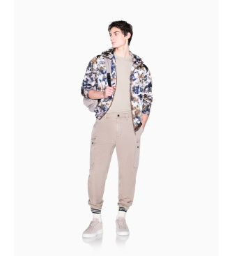 A|X Armani Exchange Ribbed Tricot beige T-shirt