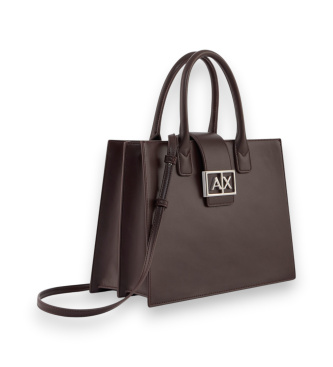 A|X Armani Exchange Bolso Classic marrón