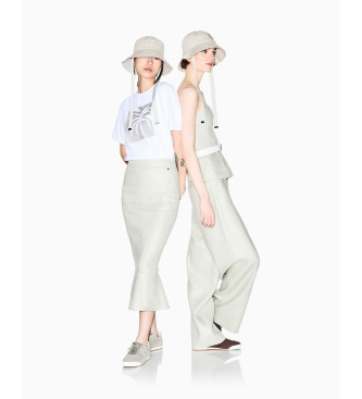 A|X Armani Exchange Be?owy kapelusz Bucket