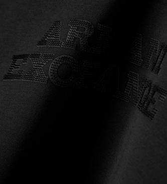 A|X Armani Exchange Sweat brodé noir