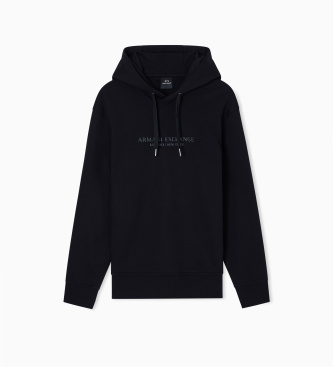 A|X Armani Exchange Sweat à capuche basique en coton noir