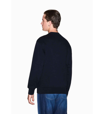 A|X Armani Exchange Sweatshirt mit Rundhalsausschnitt navy