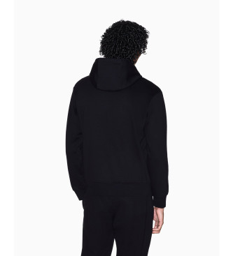 A|X Armani Exchange Felpa basic con zip, nera