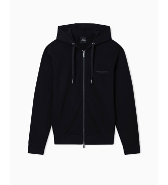 A|X Armani Exchange Felpa basic con zip, nera