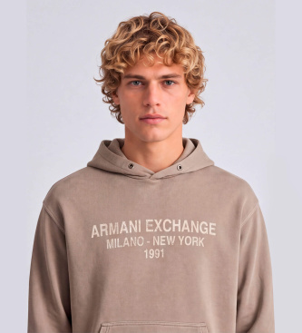 A|X Armani Exchange Sweat logo beige