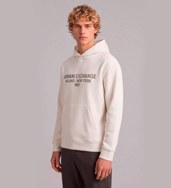 A|X Armani Exchange Sweat à logo blanc