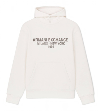 A|X Armani Exchange Sweat à logo blanc