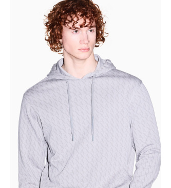 A|X Armani Exchange Gr� sweatshirt med tryk