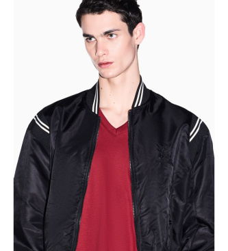 A|X Armani Exchange Burgundy V-neck T-shirt