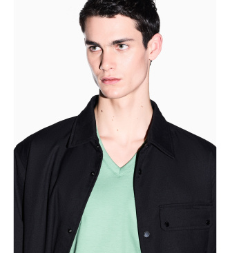 A|X Armani Exchange T-shirt col V vert