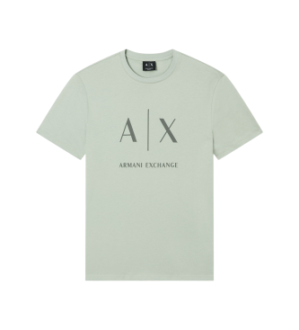 A|X Armani Exchange Green logo T-shirt