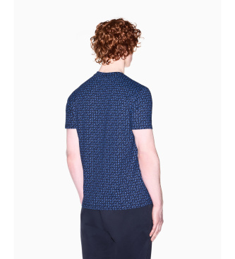 A|X Armani Exchange Regular T-shirt i klassisk marinbl� bomull