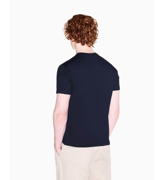 A|X Armani Exchange T-shirt slim-fit in classico jersey di cotone blu navy.