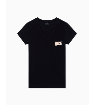 A|X Armani Exchange Camiseta Logo negro