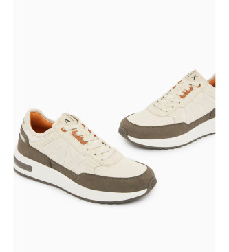 A|X Armani Exchange Baskets avec semelle haute et logo beige