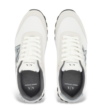 A|X Armani Exchange Chinelos de contraste em branco