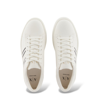 A|X Armani Exchange Design de t�nis Off-White