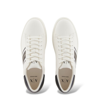 A|X Armani Exchange Sapatilhas Design em branco