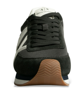 A|X Armani Exchange Czarne logo butów sportowych