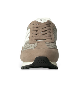 A|X Armani Exchange Sport beige tr�ningsskor