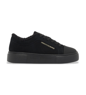 A|X Armani Exchange Black leather sneakers