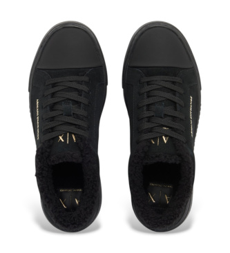 A|X Armani Exchange Black leather sneakers