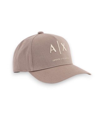 A|X Armani Exchange Cappellino da baseball regolabile color talpa