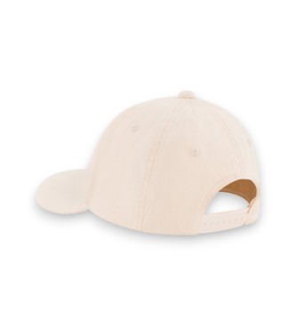 A|X Armani Exchange Kasket i bomuldstwill med beige logo