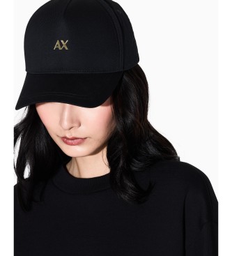 A|X Armani Exchange Kasket i bomuldstvill med sort logo