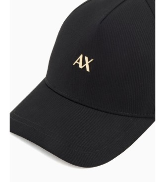 A|X Armani Exchange Kasket i bomuldstvill med sort logo